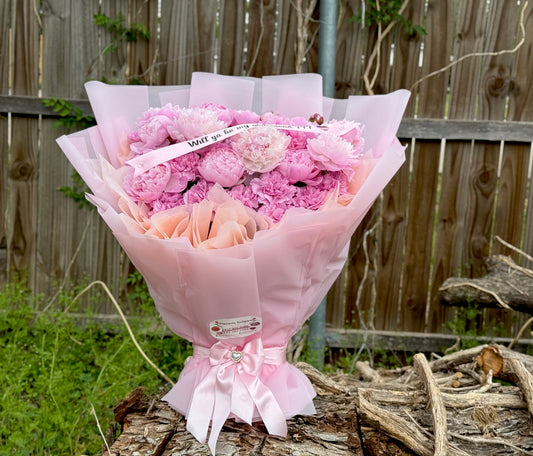 Ramo de peonias+ claveles 🌸