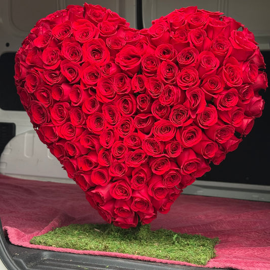 corazón de rosas 🌹