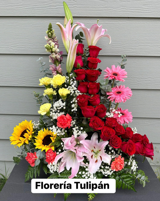 Arreglo de una vista flores surtidas 🌹🌸