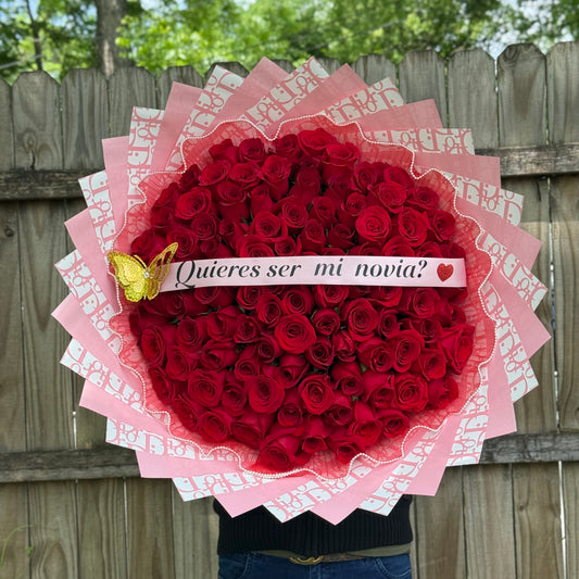 Ramo buchon de rosas rojas 🌹