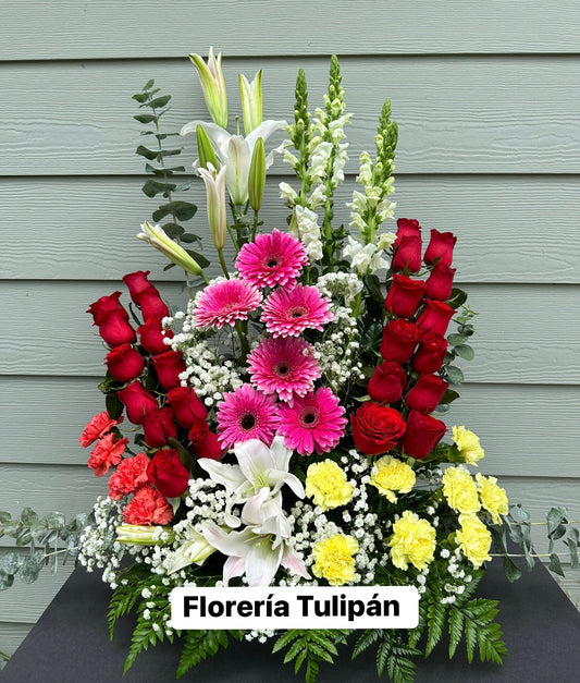 Arreglo de una vista flores surtidas 🌹🌸