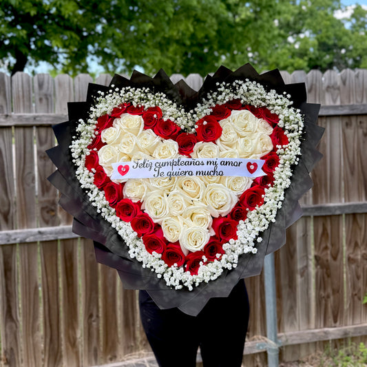 Ramo de corazón ♥️ 🌹