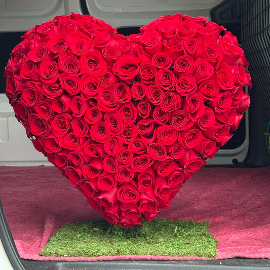 corazón de rosas 🌹