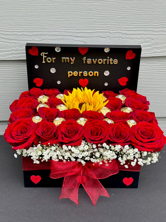 Cajita de rosas 🌻