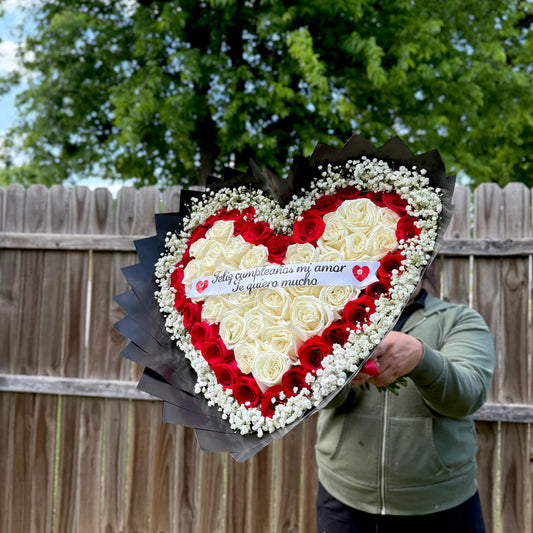 Ramo de corazón ♥️ 🌹